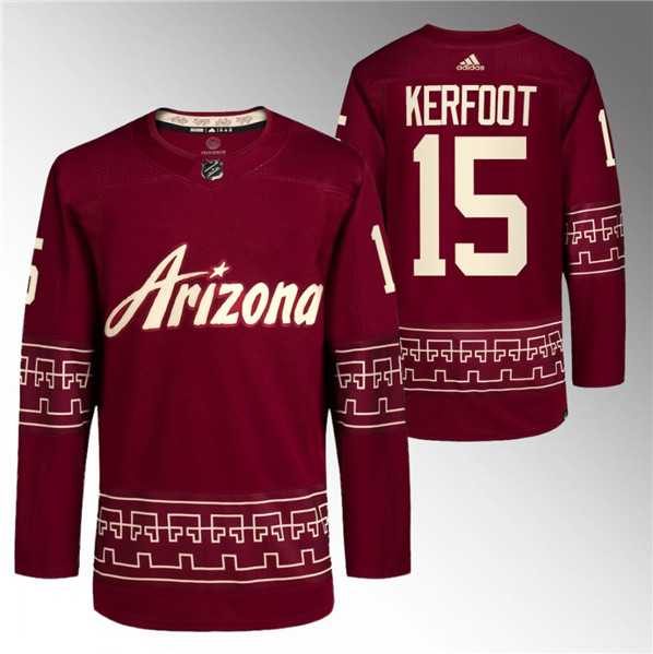 Men's Arizona Coyotes #15 Alexander Kerfoot Garnet Alternate Pro Jersey Dzhi,We sell and wholesale Men's Arizona Coyotes #15 Alexander Kerfoot Garnet Alternate Pro Jersey Dzhi on line form chian!
